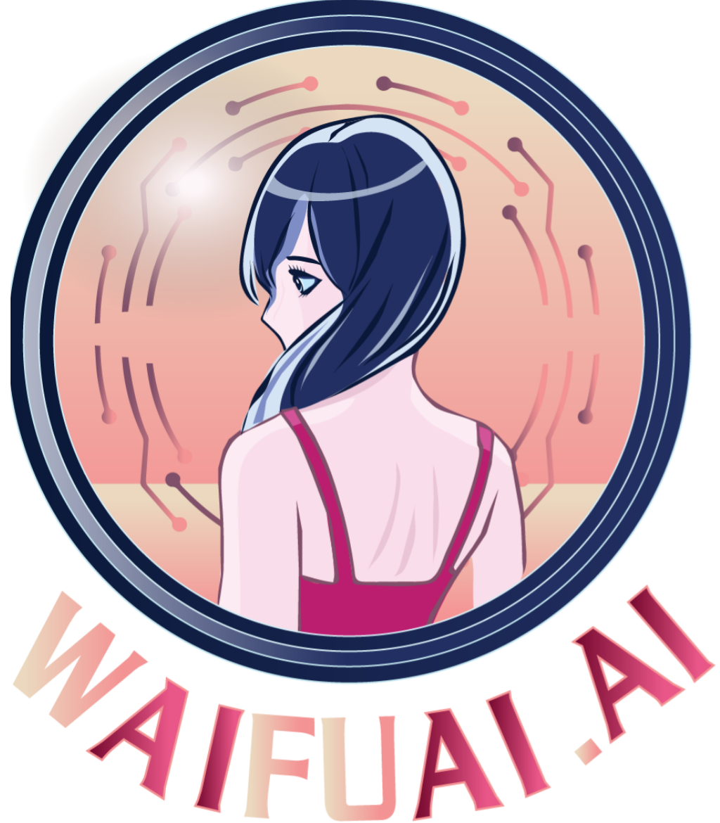 Anime woman and the title WaifuAI