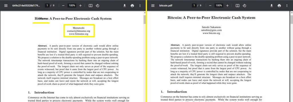 BitMeme-crypto-BTM-token-whitepaper-is-a-copy-of-Bitcoin-whitepaper