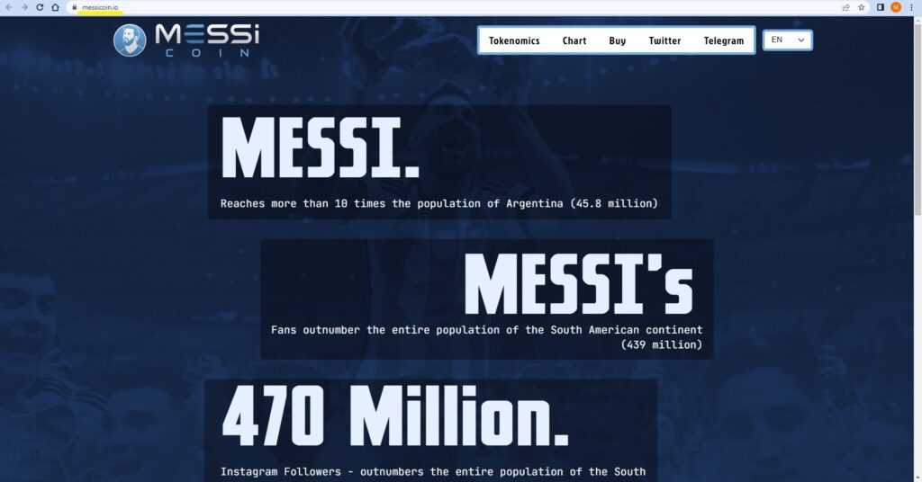 Messi-Coin-ERC20-token-official-website