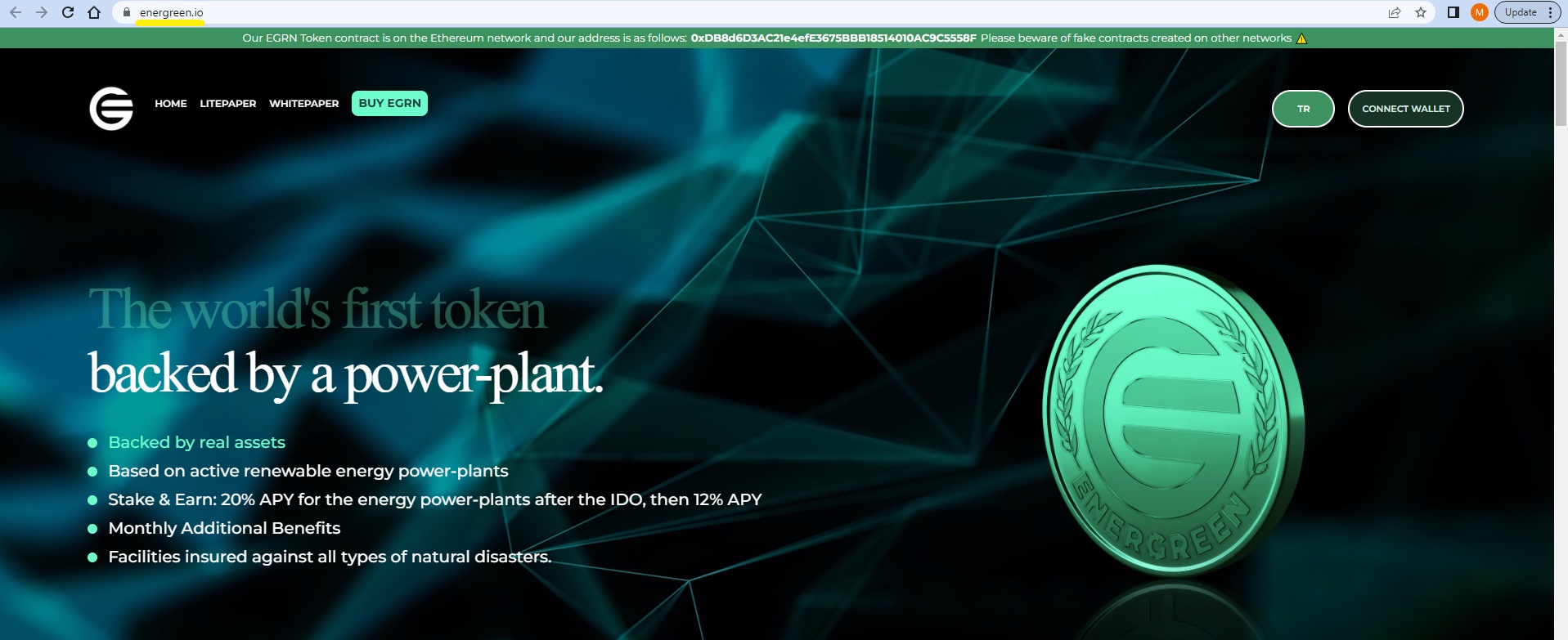 Energreen-EGRN-token-official-website