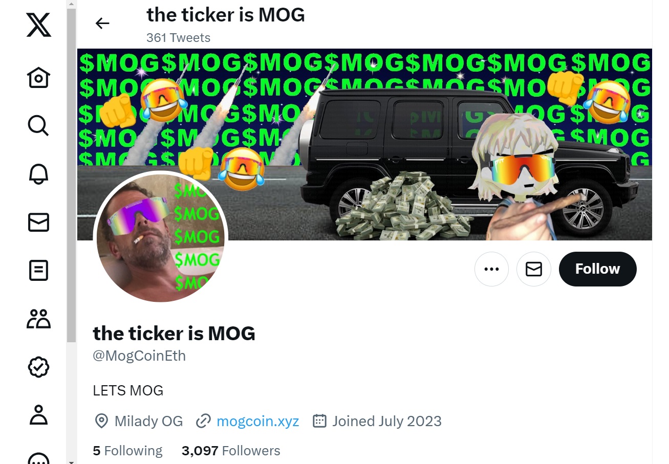 Should You Buy Mog Coin Full MOG Token Price Analysis-Twitter-X-account