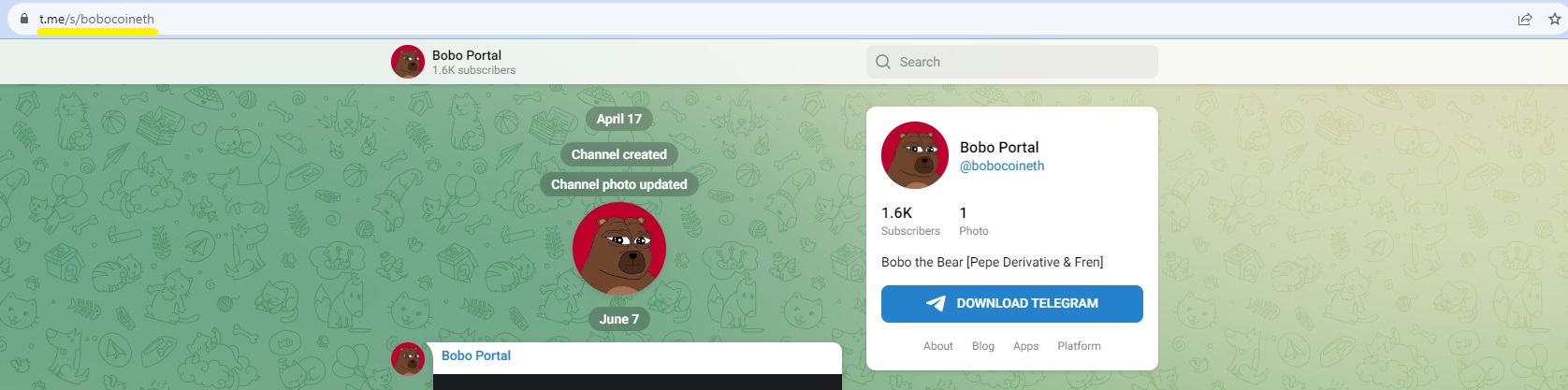 Explore Bobo the Bear and Analyze the BOBO Coin Price-Telegram-group