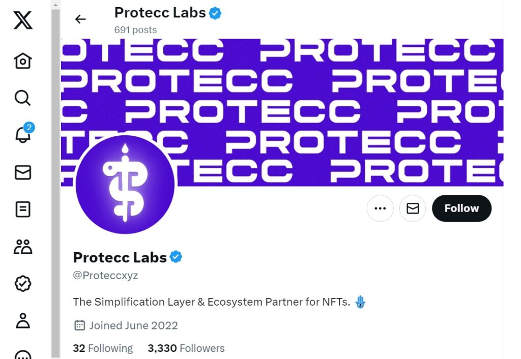 Official X (formerly Twitter) Protectorate Protocol and PRTC coin page