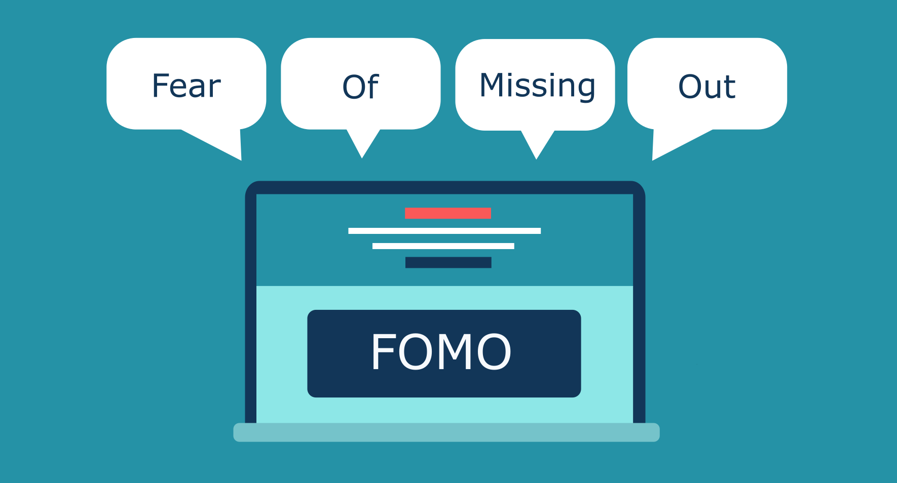 Graphic art illustration: how to deal with FOMO?