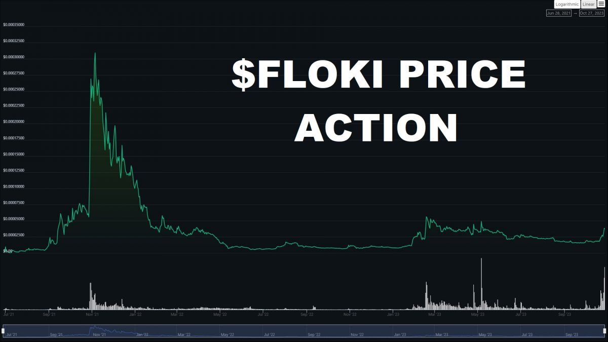 Complete chart of the Floki Inu Price