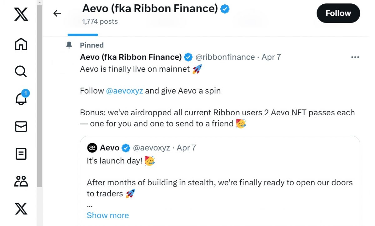 Exploring Ribbon Finance Project Review and RBN Crypto Analysis - Aevo-launch