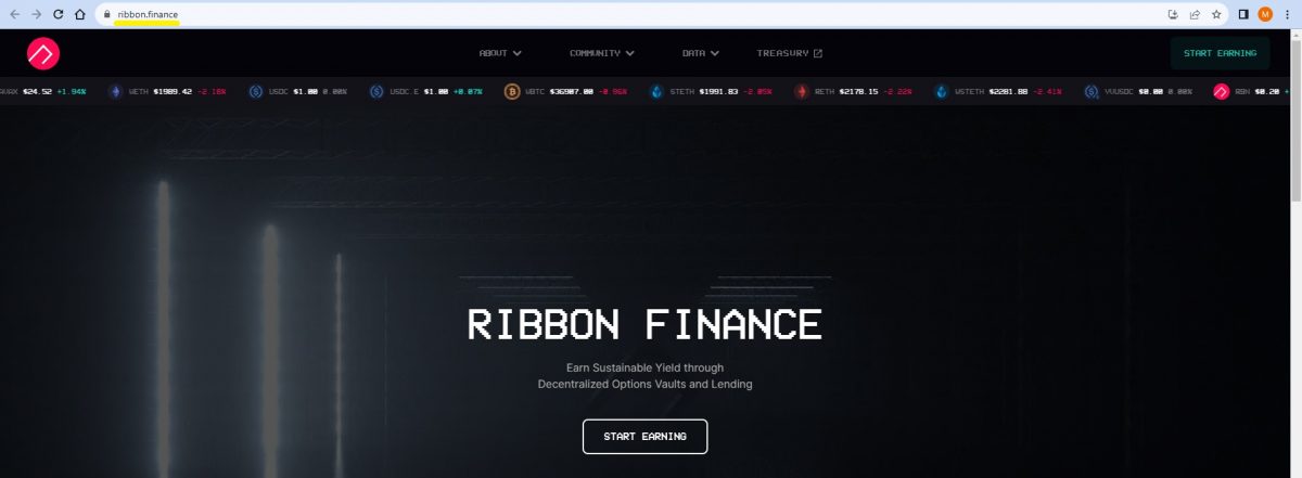 Exploring Ribbon Finance Project Review and RBN Crypto Analysis - official-website