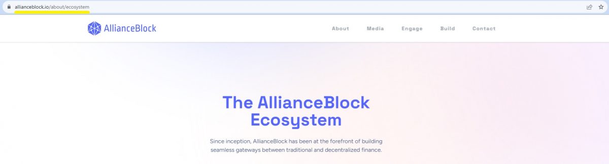 AllianceBlock Nexera and NXRA crypto ecosystem page