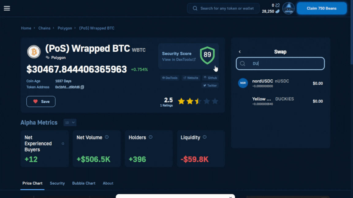 GIF showing how to buy CUDOS crypto