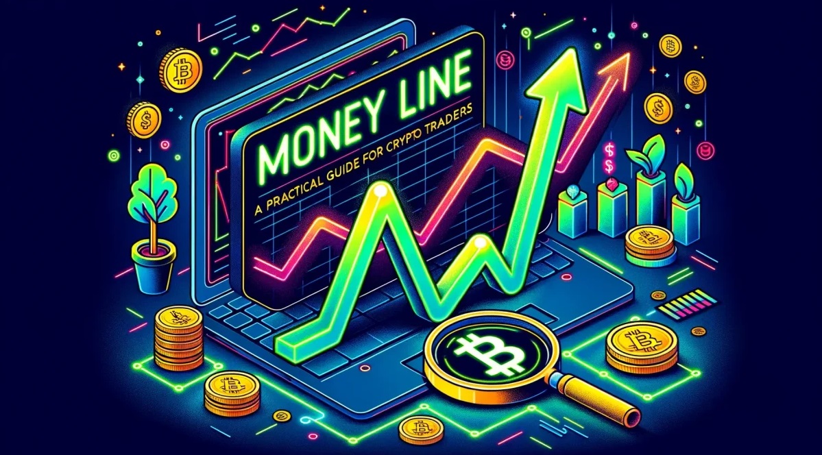 Graphical art illustration - Money Line Crypto Chart Indicator